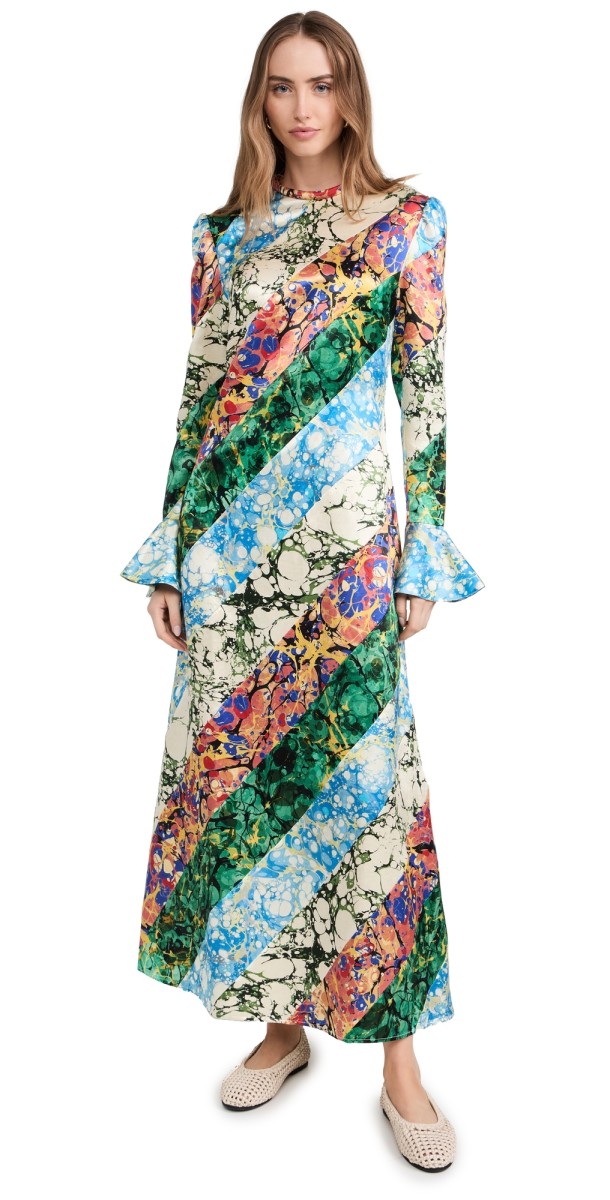 ALÉMAIS Sunburst Gown Multi