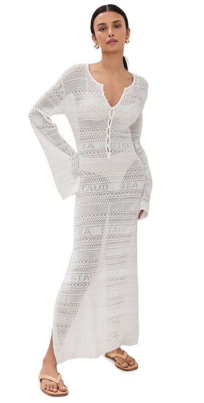 STAUD Rosslare Dress Ivory
