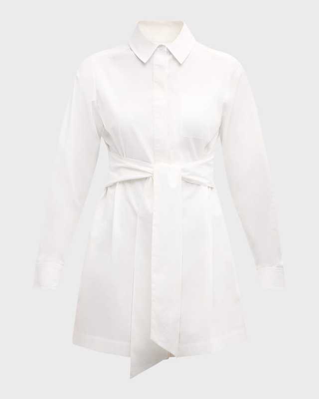 Gabriella Tie-Front Shirtdress