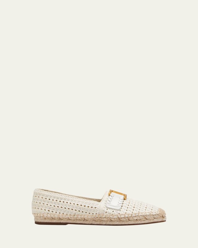 x High Summer Marcie Crochet Buckle Espadrilles