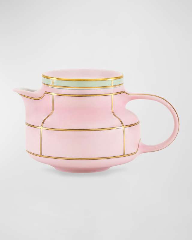 Diva Teapot with Cover, Rosa