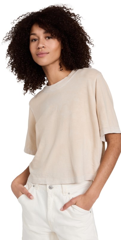 Cotton Citizen Tokyo Crop Tee Vintage Oatmeal
