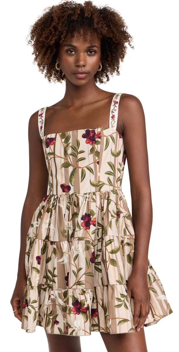 Agua by Agua Bendita Lima Mini Café Dress Multicolor
