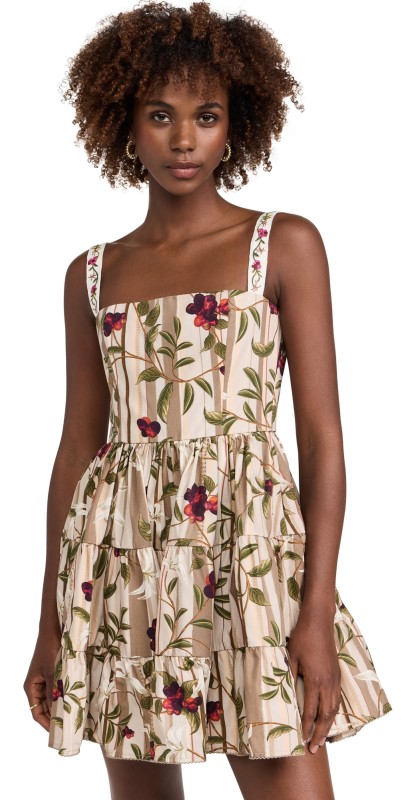 Agua by Agua Bendita Lima Mini Café Dress Multicolor