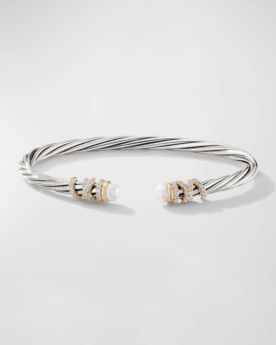 4mm Helena Cabochon Tip Bracelet with Diamonds
