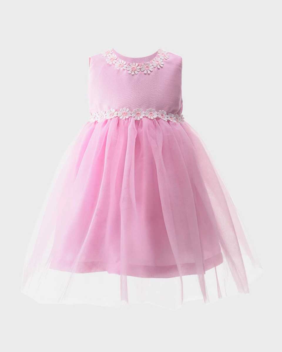 Girl's Daisy Tulle A-Line Dress, Size 6M-24