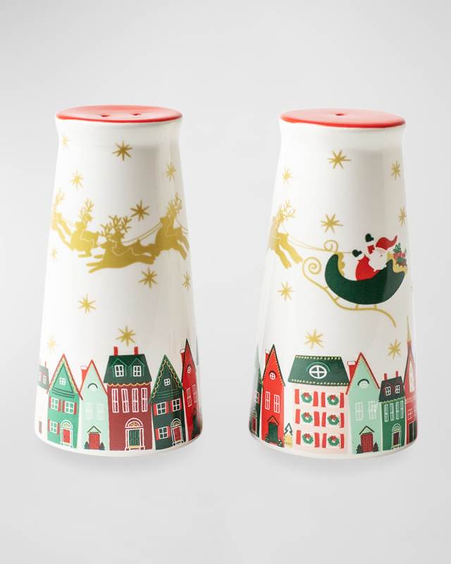 Christmas In The Village Salt And Pepper Shakers