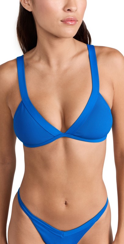 LSPACE Farrah Bikini Top Abyss