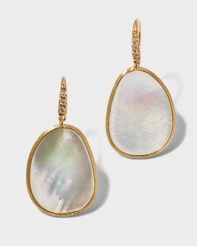 Lunaria 18k Mother-of-Pearl Drop Earrings