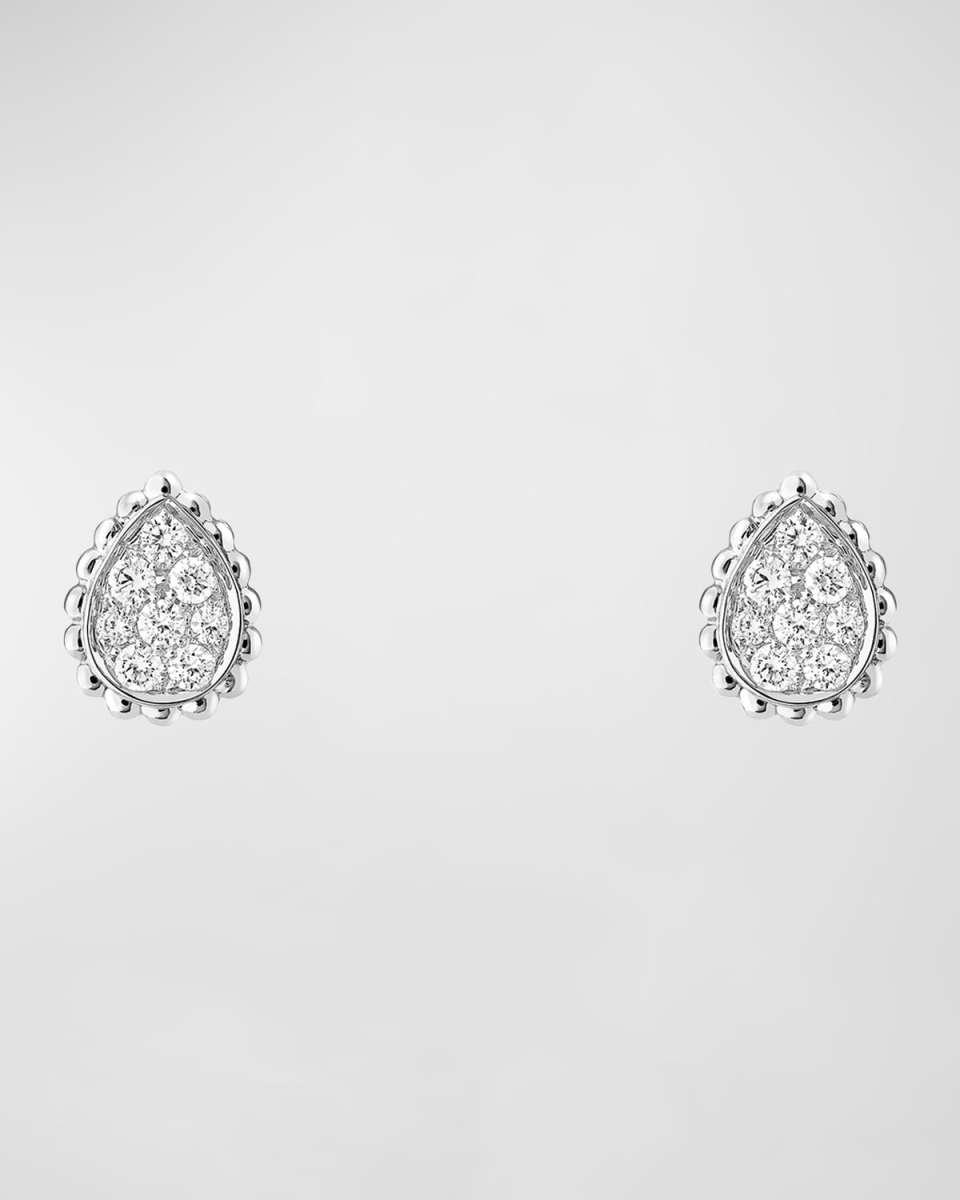 Serpent Boheme 18K White Gold Diamond Stud Earrings