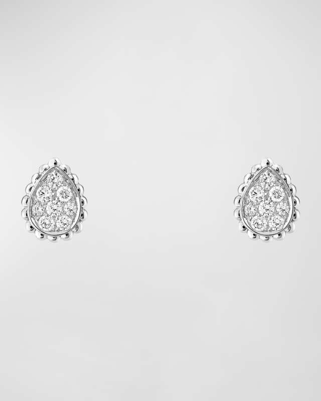 Serpent Boheme 18K White Gold Diamond Stud Earrings