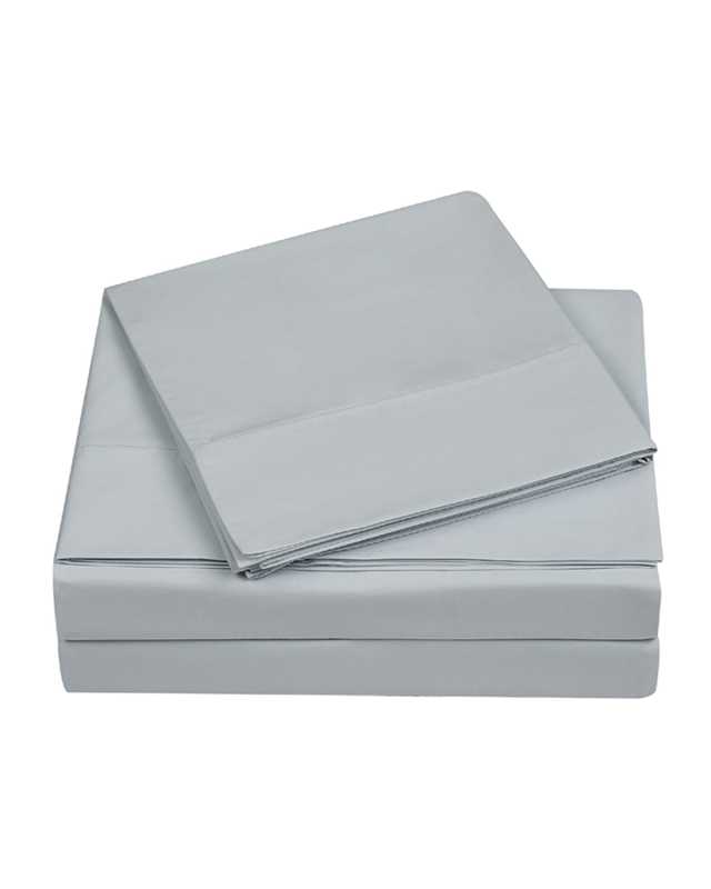 400-Thread Count Percale King Pillowcase Set, Gray