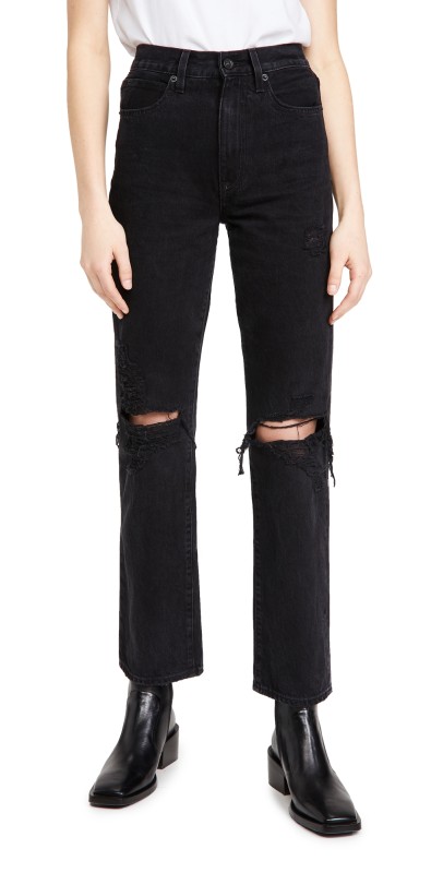 SLVRLAKE London Jeans Shadow Ridge Destructed