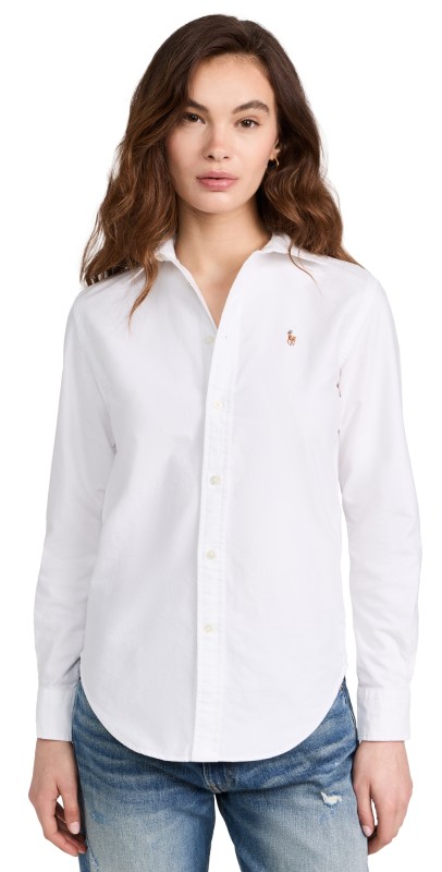 Polo Ralph Lauren Cotton Oxford Long Sleeve Buttondown White