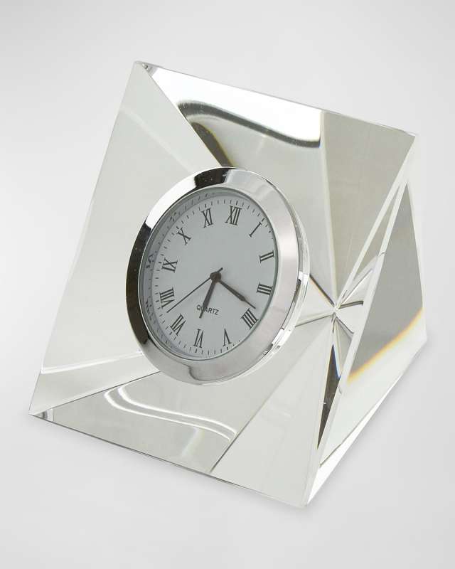 Clear Crystal Diamond Clock