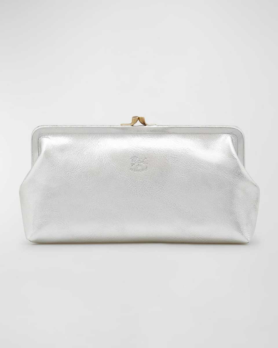 Classic Vaccjetta Leather Clutch Bag
