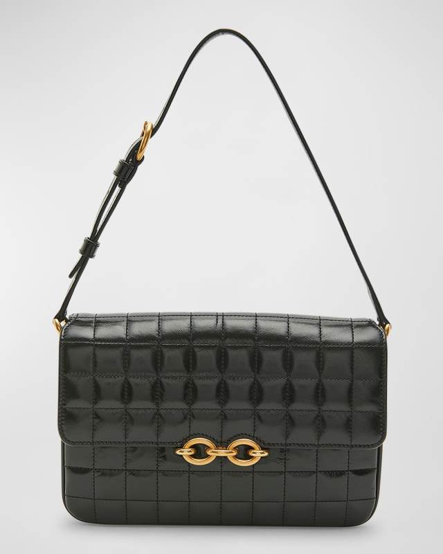 Le Maillon Shoulder Bag in Quilted Smooth Leather
