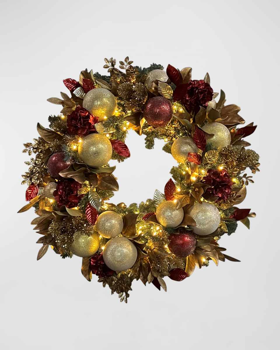 Deluxe Display Christmas Wreath, 42"