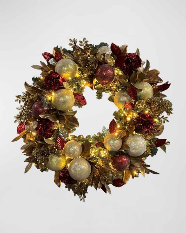 Deluxe Display Christmas Wreath, 42"