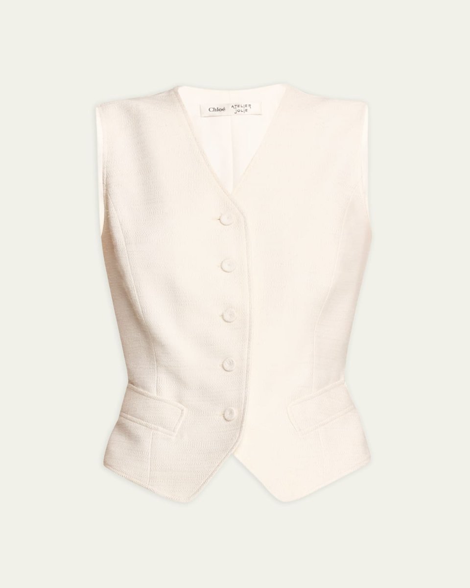 x Atelier Jolie Tailored Silk Waistcoat