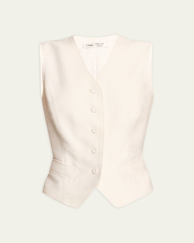 x Atelier Jolie Tailored Silk Waistcoat