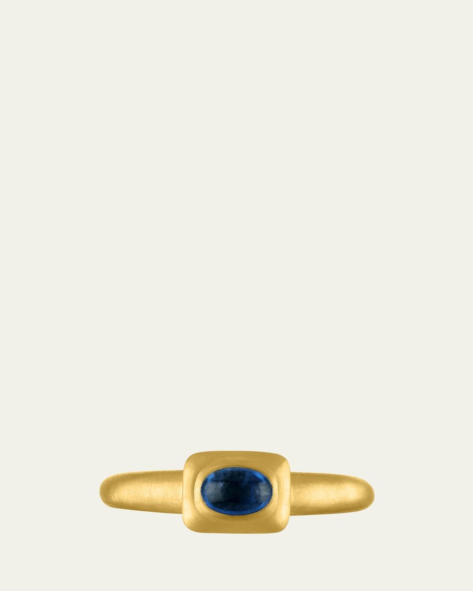 Blue Sapphire Pinch Ring