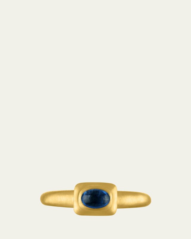 Blue Sapphire Pinch Ring
