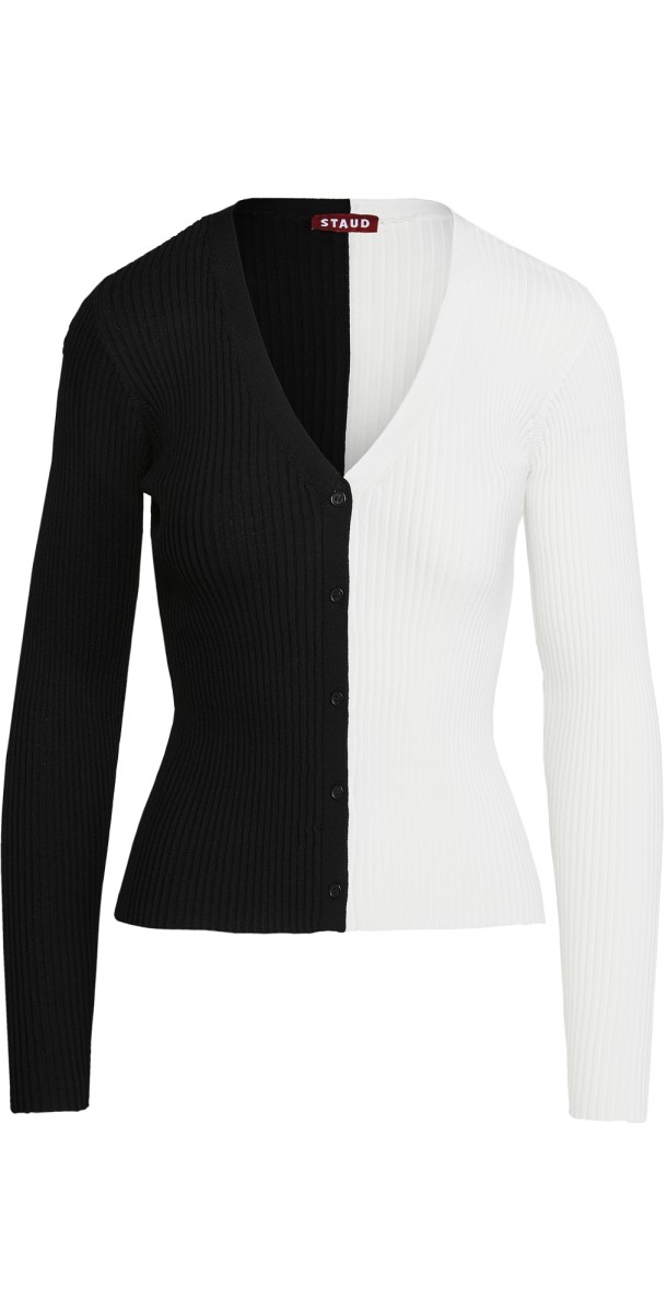 STAUD Cargo Sweater Black/White