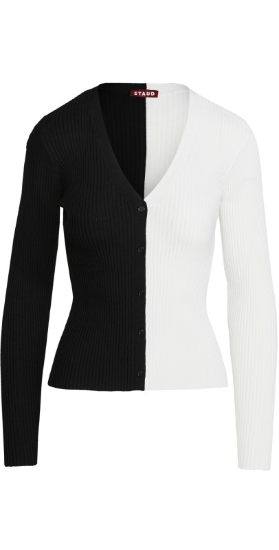 STAUD Cargo Sweater Black/White