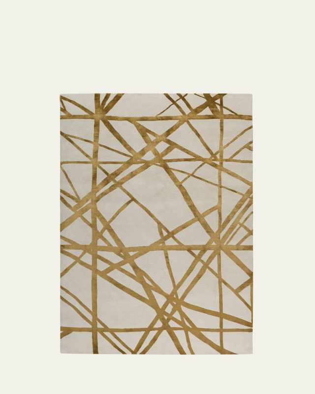 Channels Copper Hand-Knotted Rug, 9' x 12'