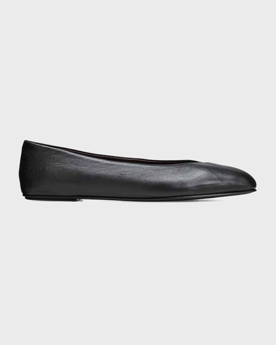 Eva Leather Ballerina Flats