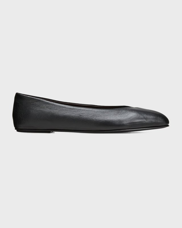 Eva Leather Ballerina Flats