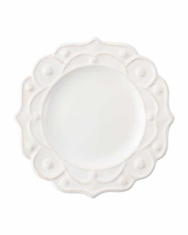 Jardins du Monde Side/Cocktail Plate - Whitewash