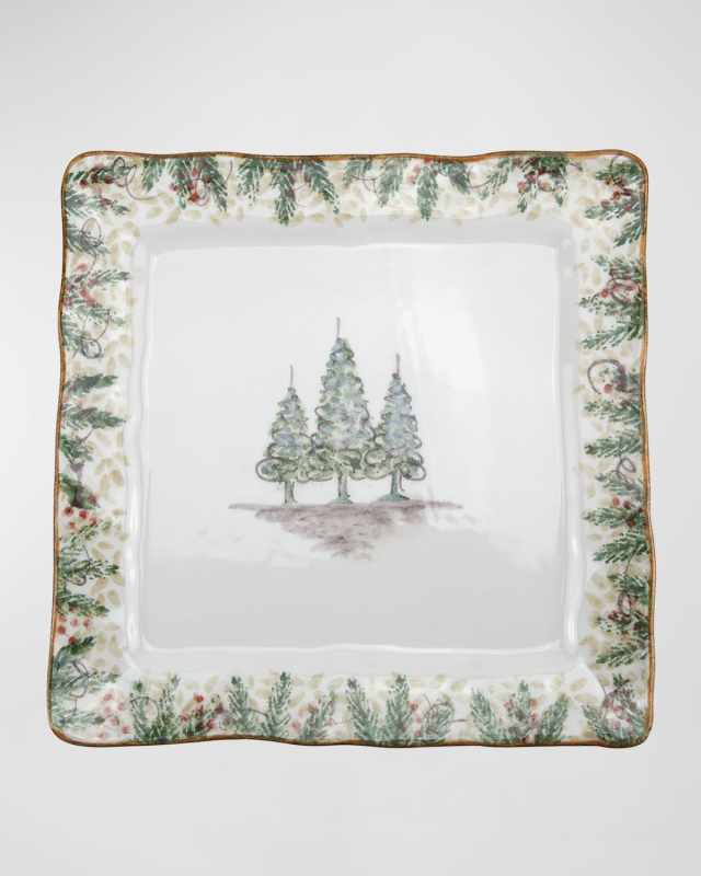 Natale Square Dinner Plate