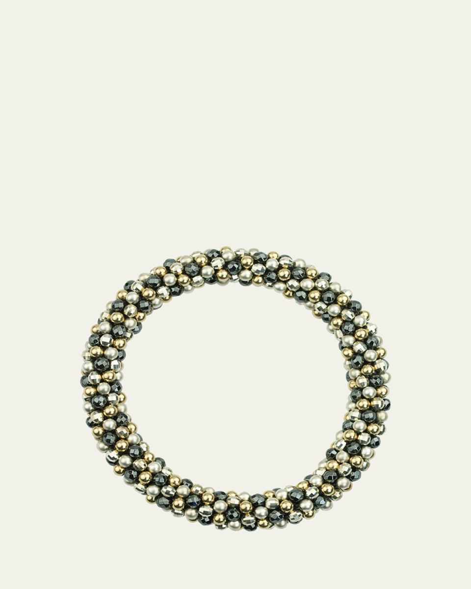 Odette 14k, Silver and Labradorite Bead Bracelet