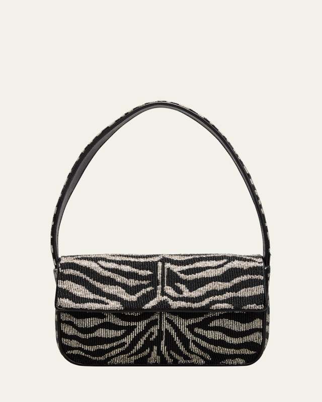 Tommy Two-Tone Beaded Shoulder Bag