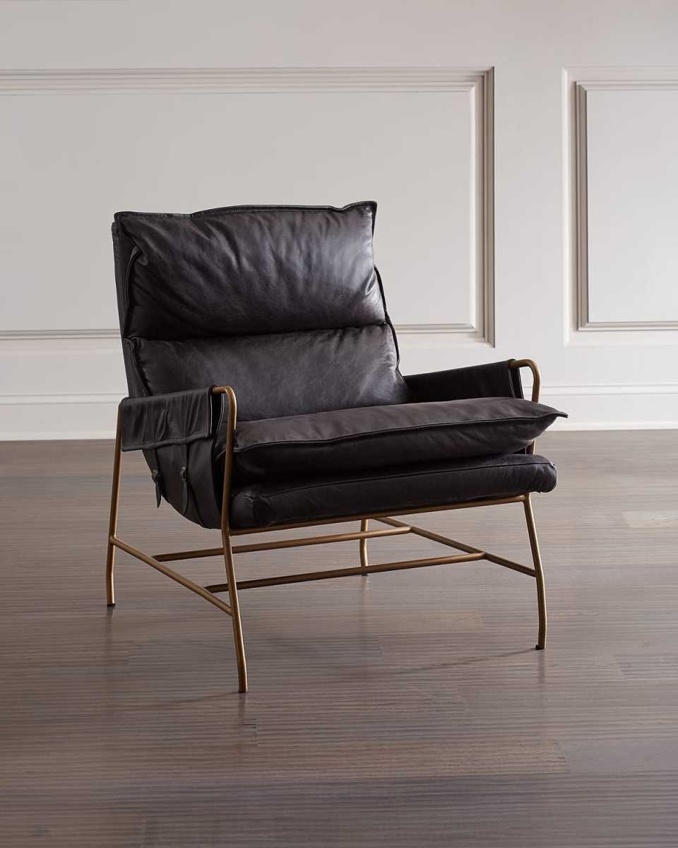 Taryn Leather Sling Chair