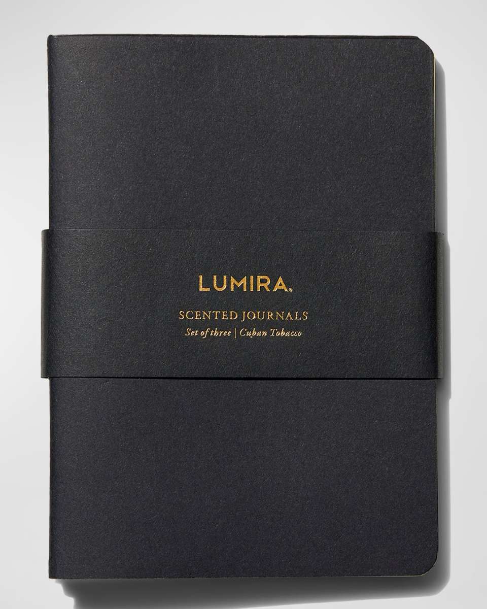 Cuban Tobacco Scented Journals, Set of Three