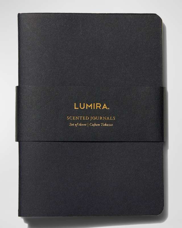 Cuban Tobacco Scented Journals, Set of Three