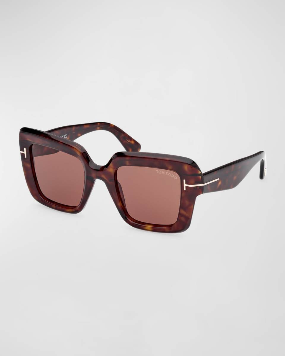 Esme Tortoise Acetate Square Sunglasses