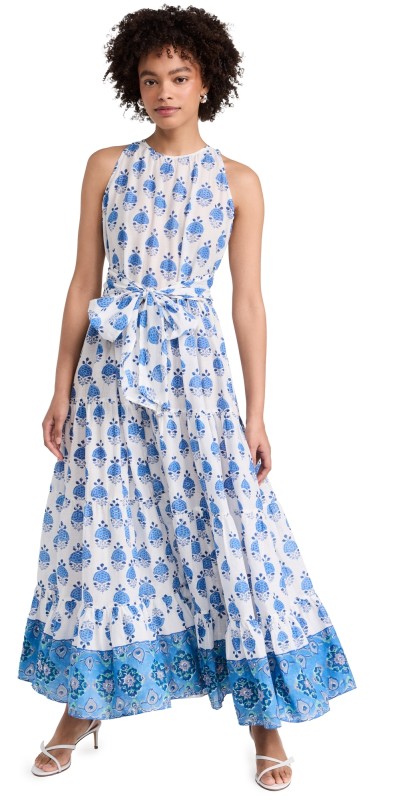 Bell Jennifer Maxi Dress Blue Hibiscus
