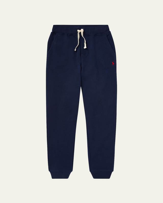 Boy's Fleece Jogger Pants, Size S-