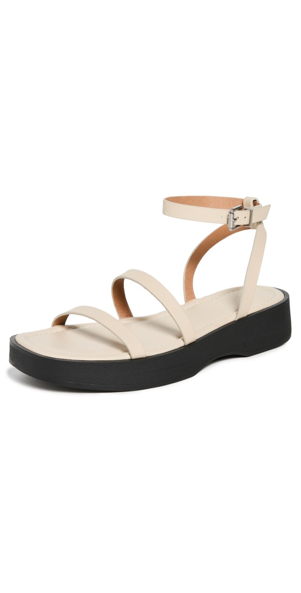 Madewell The Birdie Double-Strap Platform Sandal Summer Dune