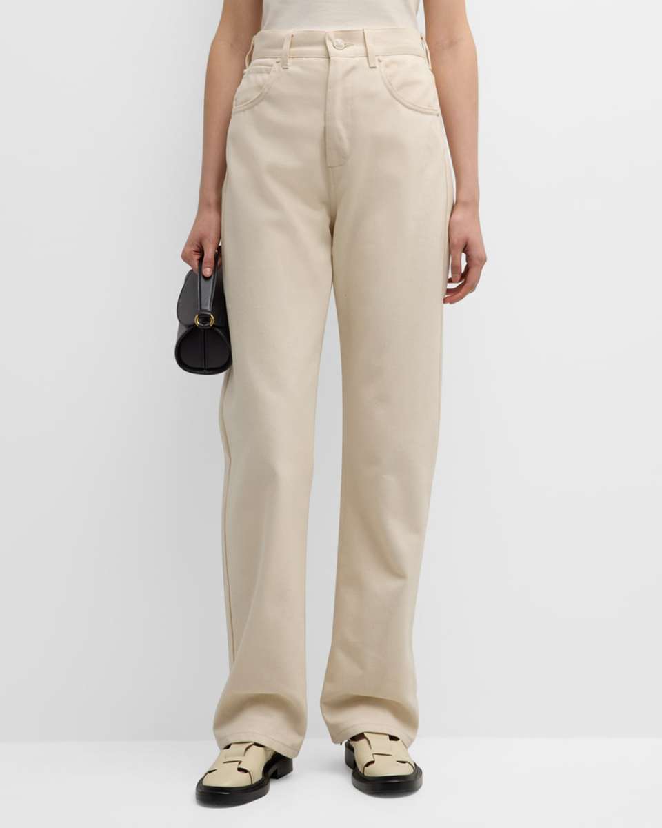 Achille High-Rise Straight-Leg Jeans
