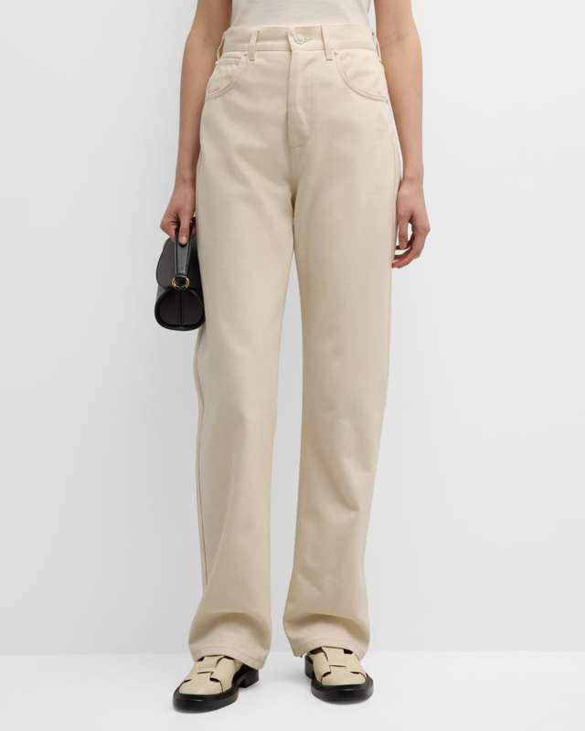 Achille High-Rise Straight-Leg Jeans