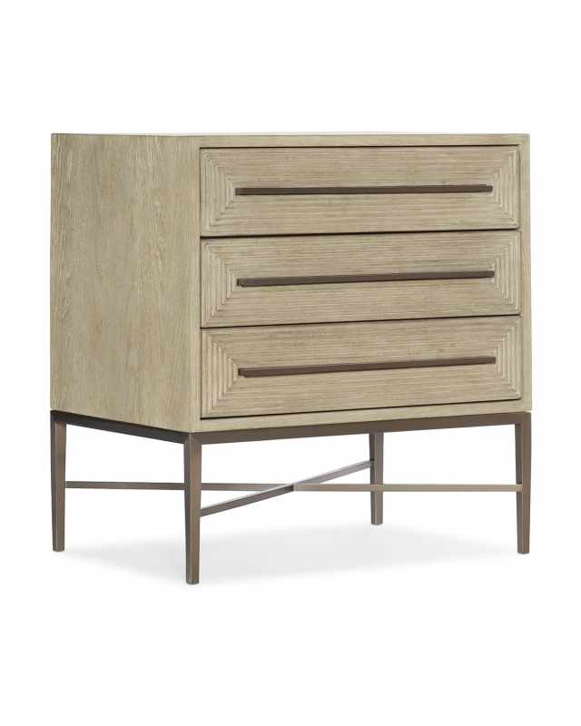 Cascade Three-Drawer Nightstand