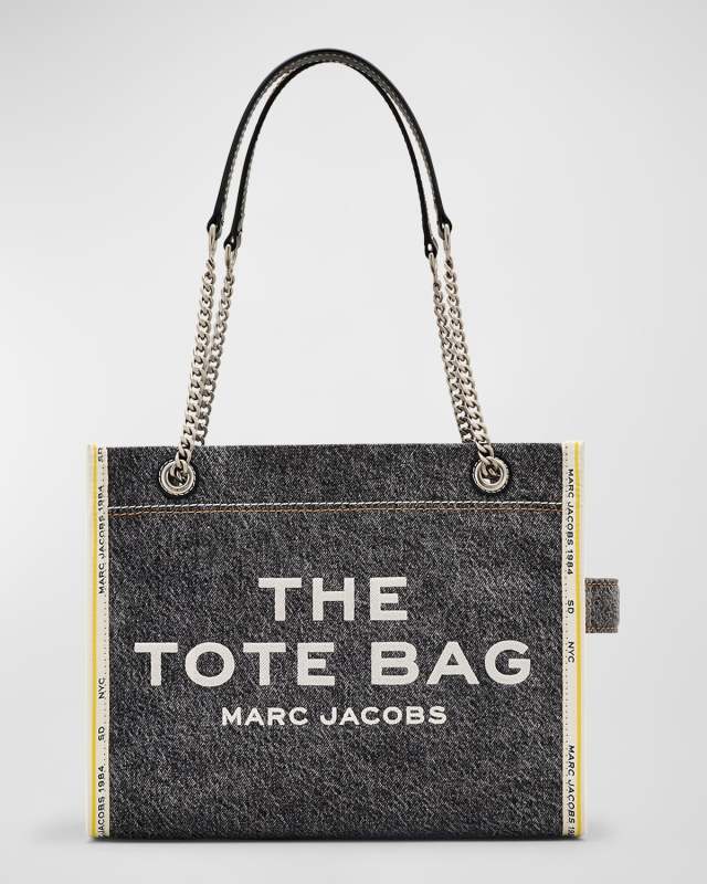 The Denim Chain Medium Tote Bag