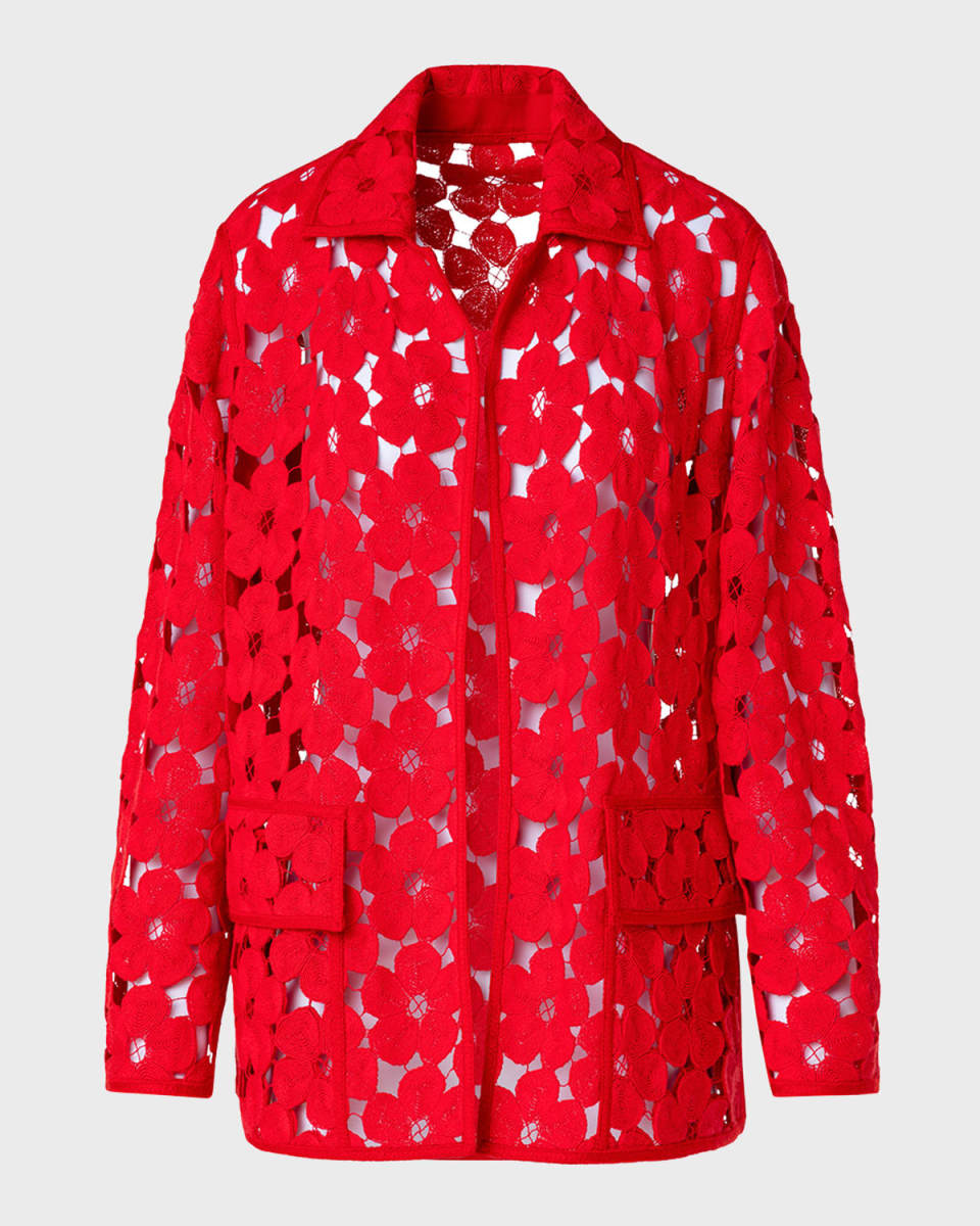 Tommi Anemones Embroidered Oversize Jacket