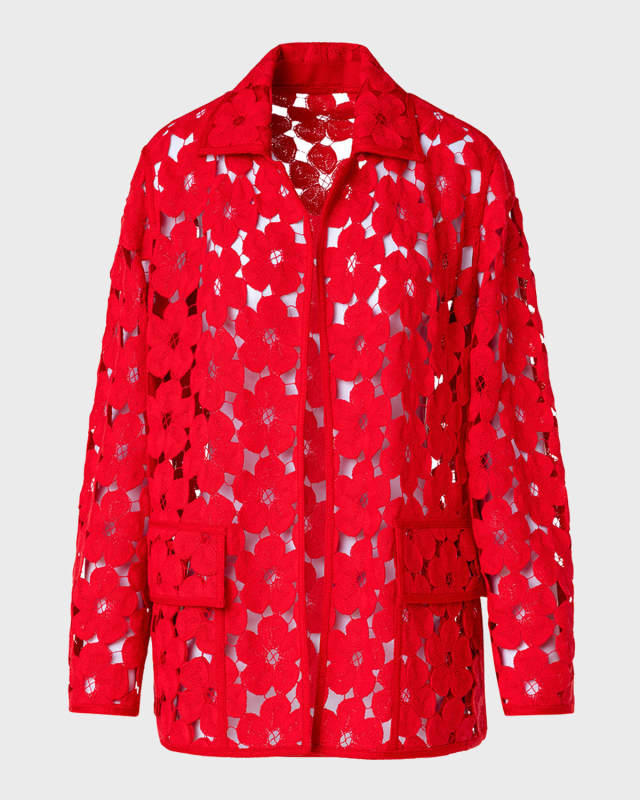 Tommi Anemones Embroidered Oversize Jacket