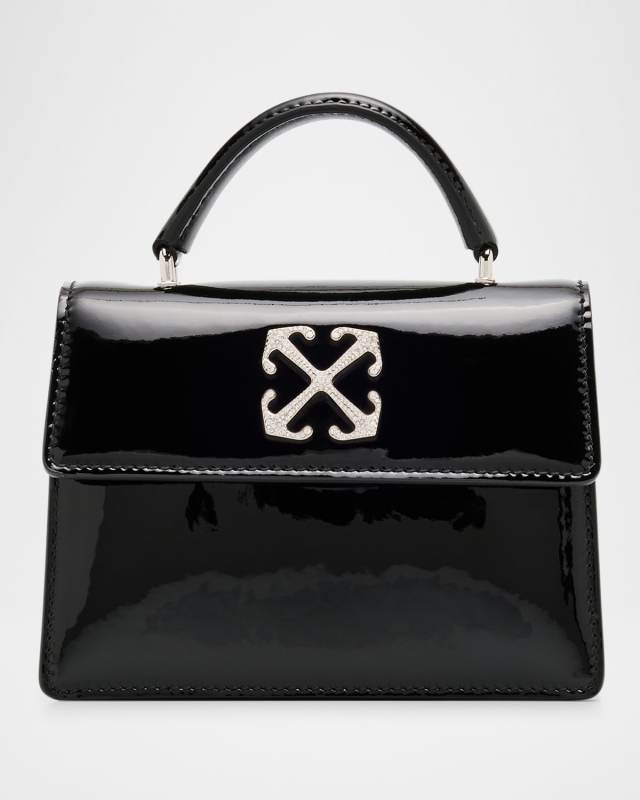 Jitney Baby Patent Leather Top-Handle Bag